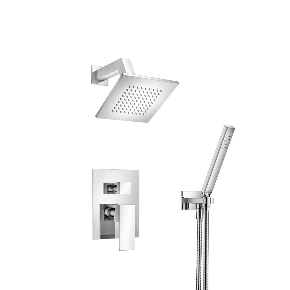 Isenberg By Flusso - Two Output Shower Set With Shower Head And Hand Held - Chrome