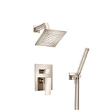 Isenberg By Flusso - Two Output Shower Set With Shower Head And Hand Held - Polished Nickel PVD