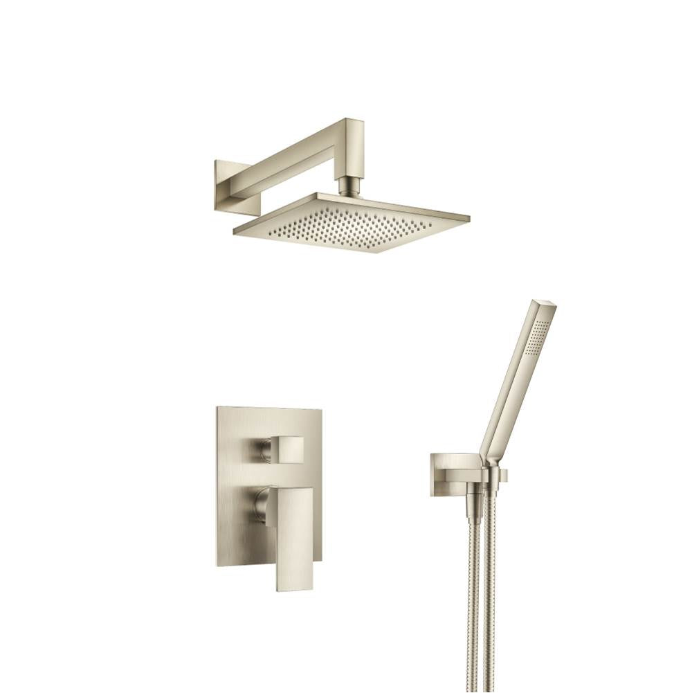 Isenberg By Flusso - Two Output Shower Set With Shower Head And Hand Held - Brushed Nickel PVD