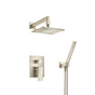 Isenberg By Flusso - Two Output Shower Set With Shower Head And Hand Held - Brushed Nickel PVD