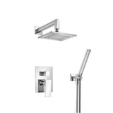 Isenberg By Flusso - Two Output Shower Set With Shower Head And Hand Held - Chrome