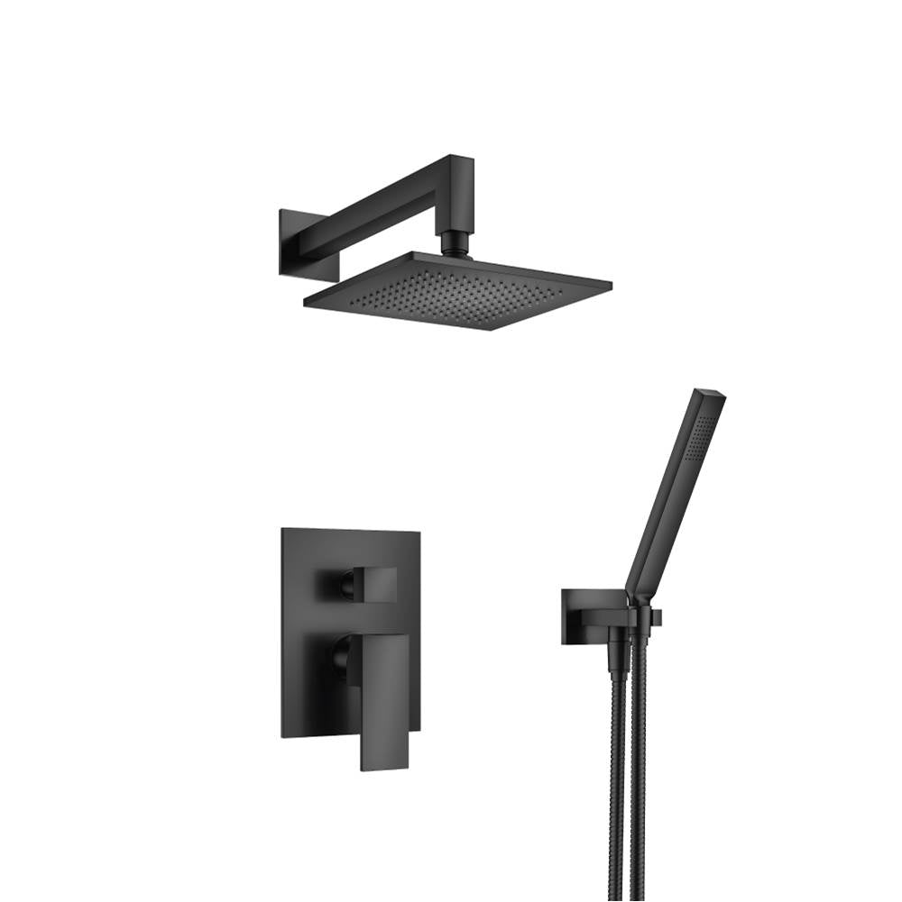 Isenberg By Flusso - Two Output Shower Set With Shower Head And Hand Held - Matte Black