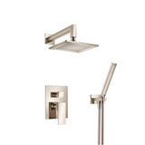 Isenberg By Flusso - Two Output Shower Set With Shower Head And Hand Held - Polished Nickel PVD