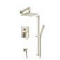 Isenberg By Flusso - Two Output Shower Set With Shower Head, Hand Held And Slide Bar - Brushed Nickel PVD