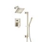 Isenberg By Flusso - Two Output Shower Set With Shower Head, Hand Held And Slide Bar - Brushed Nickel PVD