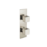 Isenberg By Flusso - 3/4'' Horizontal Thermostatic Shower Valve & Trim - 1- Output - Brushed Nickel PVD