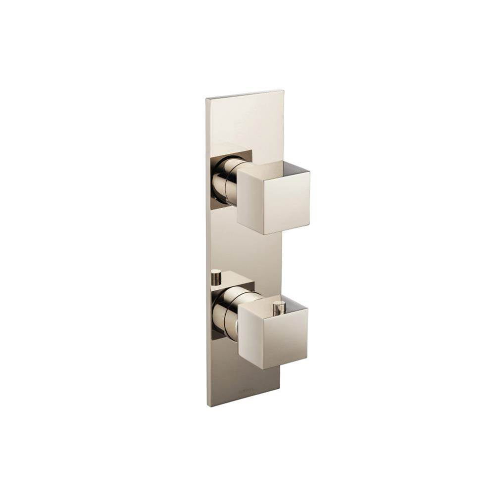 Isenberg By Flusso - 3/4'' Horizontal Thermostatic Shower Valve & Trim - 1- Output - Polished Nickel PVD