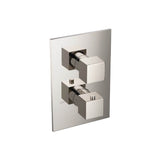 Isenberg By Flusso - 3/4 '' Thermostatic Valve & Trim - With 2-Way Diverter - 2 Output - Polished Nickel PVD