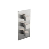 Isenberg By Flusso - 3/4'' Thermostatic Valve With Trim - 3 Output - Brushed Nickel PVD