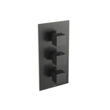 Isenberg By Flusso - 3/4'' Thermostatic Valve With Trim - 3 Output - Matte Black
