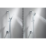 Shower Slide Bar With Integrated Wall Elbow