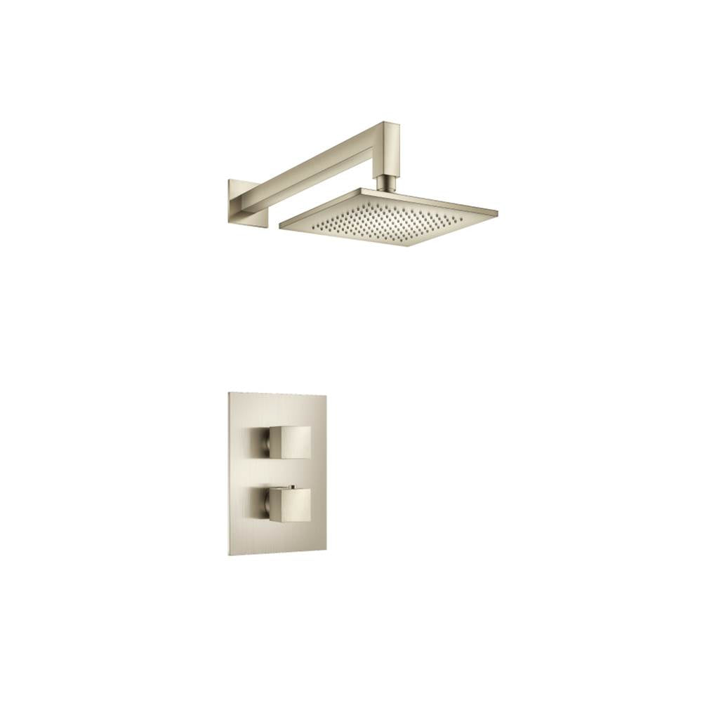 Isenberg By Flusso - Single Output Shower Set With Shower Head And Arm - Brushed Nickel PVD