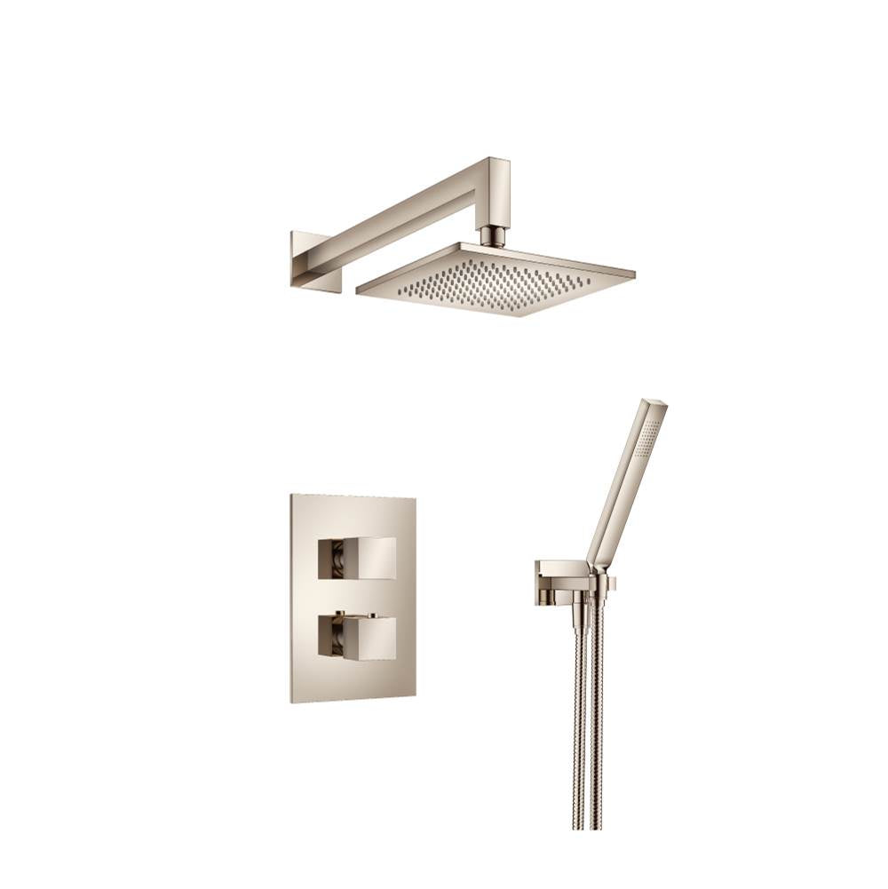 Isenberg By Flusso - Two Output Shower Set With Shower Head And Hand Held - Polished Nickel PVD