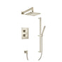 Isenberg By Flusso - Two Output Shower Set With Shower Head, Hand Held And Slide Bar - Brushed Nickel PVD