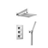 Isenberg By Flusso - Two Output Shower Set With Shower Head And Hand Held - Chrome