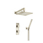 Isenberg By Flusso - Two Output Shower Set With Shower Head And Hand Held - Brushed Nickel PVD