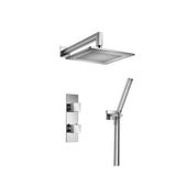 Isenberg By Flusso - Two Output Shower Set With Shower Head And Hand Held - Chrome