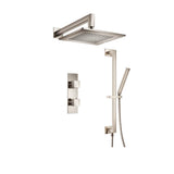Isenberg By Flusso - Two Output Shower Set With Shower Head, Hand Held And Slide Bar - Polished Nickel PVD
