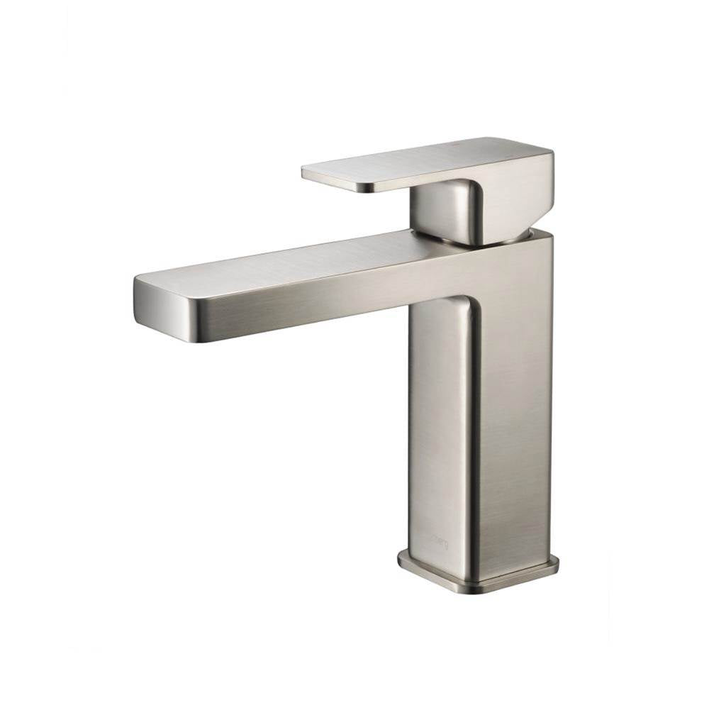 Isenberg By Flusso - Single Hole Bathroom Faucet - Brushed Nickel PVD