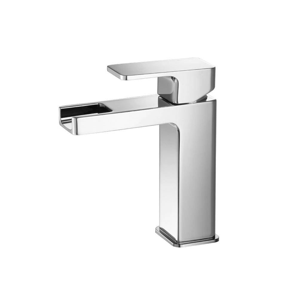 Isenberg By Flusso - Single Hole Cascade Flow Waterfall Bathroom Faucet - Matte Black