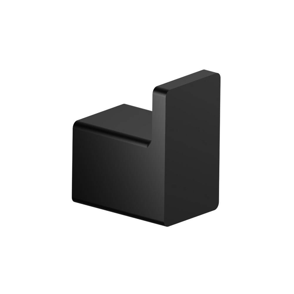 Isenberg By Flusso - Brass Bathroom Towel / Robe Hook - Gloss Black