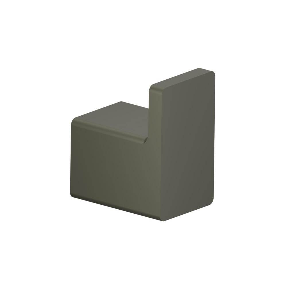 Isenberg By Flusso - Brass Bathroom Towel / Robe Hook - Gun Metal Grey