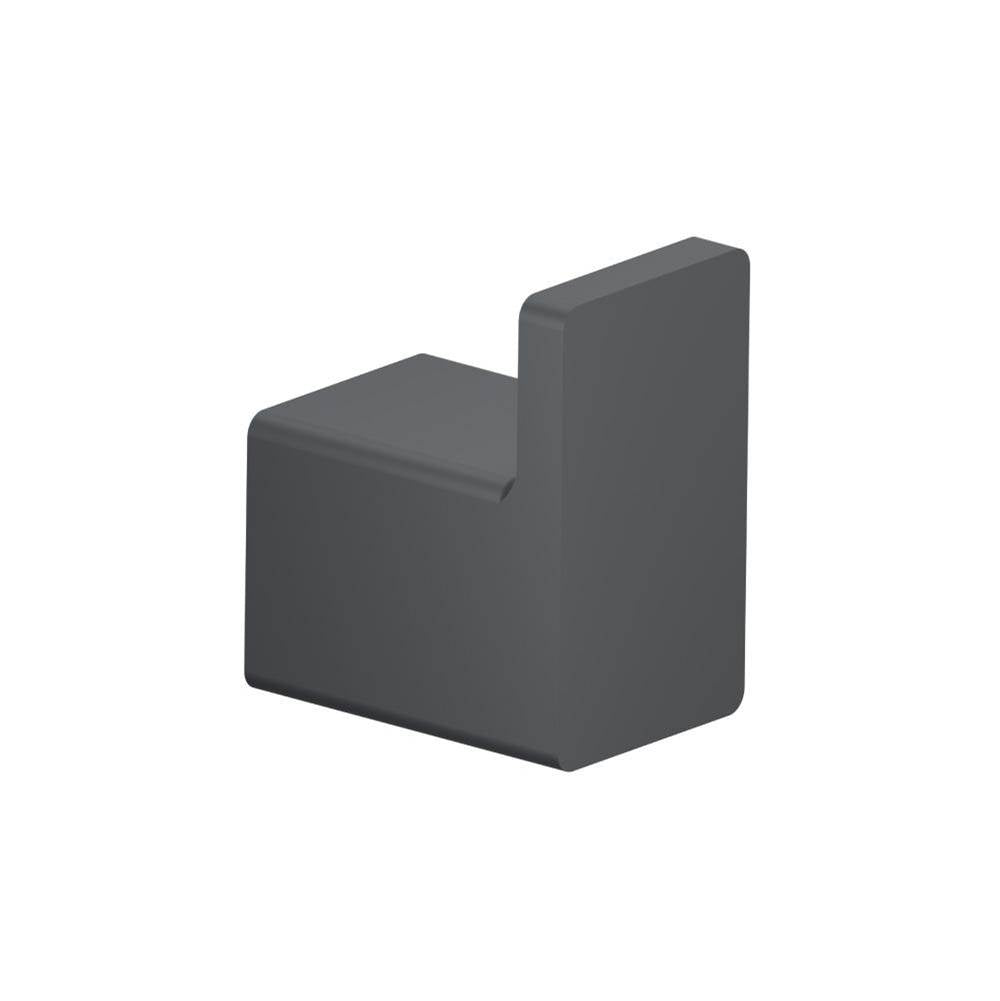 Isenberg By Flusso - Brass Bathroom Towel / Robe Hook - Rock Grey