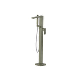 Isenberg By Flusso - Freestanding Floor Mount Bathtub / Tub Filler With Hand Shower - Army Green