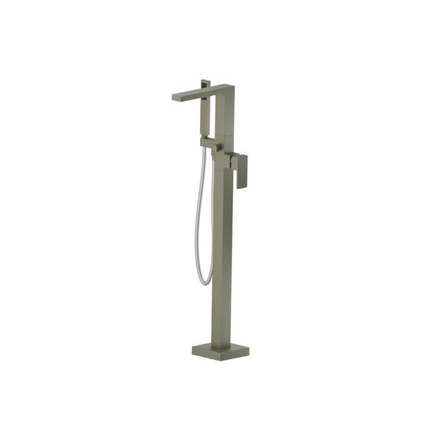 Isenberg By Flusso - Freestanding Floor Mount Bathtub / Tub Filler With Hand Shower - Army Green