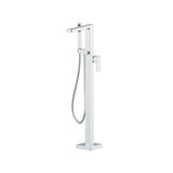 Isenberg By Flusso - Freestanding Floor Mount Bathtub / Tub Filler With Hand Shower - Chrome