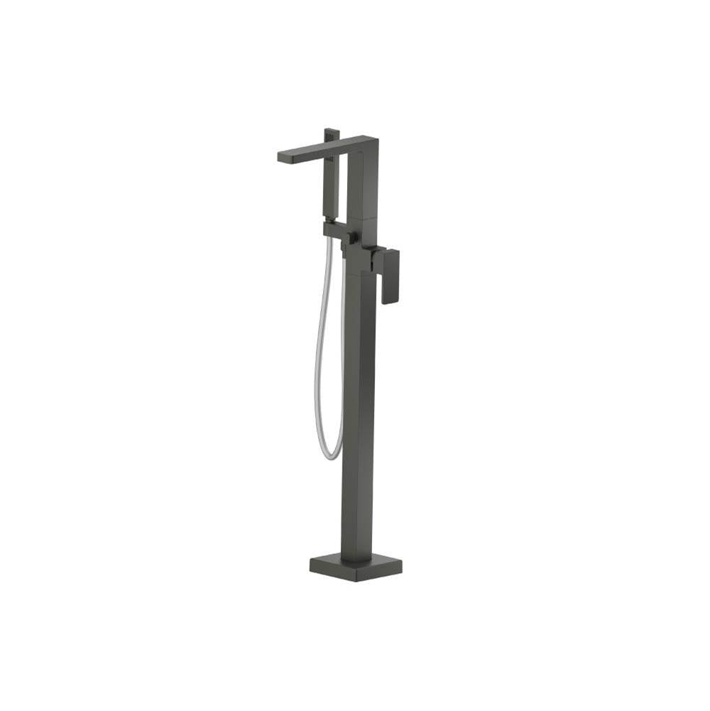 Isenberg By Flusso - Freestanding Floor Mount Bathtub / Tub Filler With Hand Shower - Dark Green