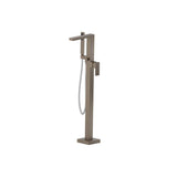 Isenberg By Flusso - Freestanding Floor Mount Bathtub / Tub Filler With Hand Shower - Dark Tan