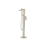 Isenberg By Flusso - Freestanding Floor Mount Bathtub / Tub Filler With Hand Shower - Light Tan