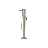 Isenberg By Flusso - Freestanding Floor Mount Bathtub / Tub Filler With Hand Shower - Light Verde