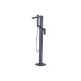 Isenberg By Flusso - Freestanding Floor Mount Bathtub / Tub Filler With Hand Shower - Navy Blue