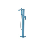 Isenberg By Flusso - Freestanding Floor Mount Bathtub / Tub Filler With Hand Shower - Sky Blue