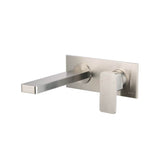 Isenberg By Flusso - Single Handle Wall Mounted Bathroom Faucet - Brushed Nickel PVD