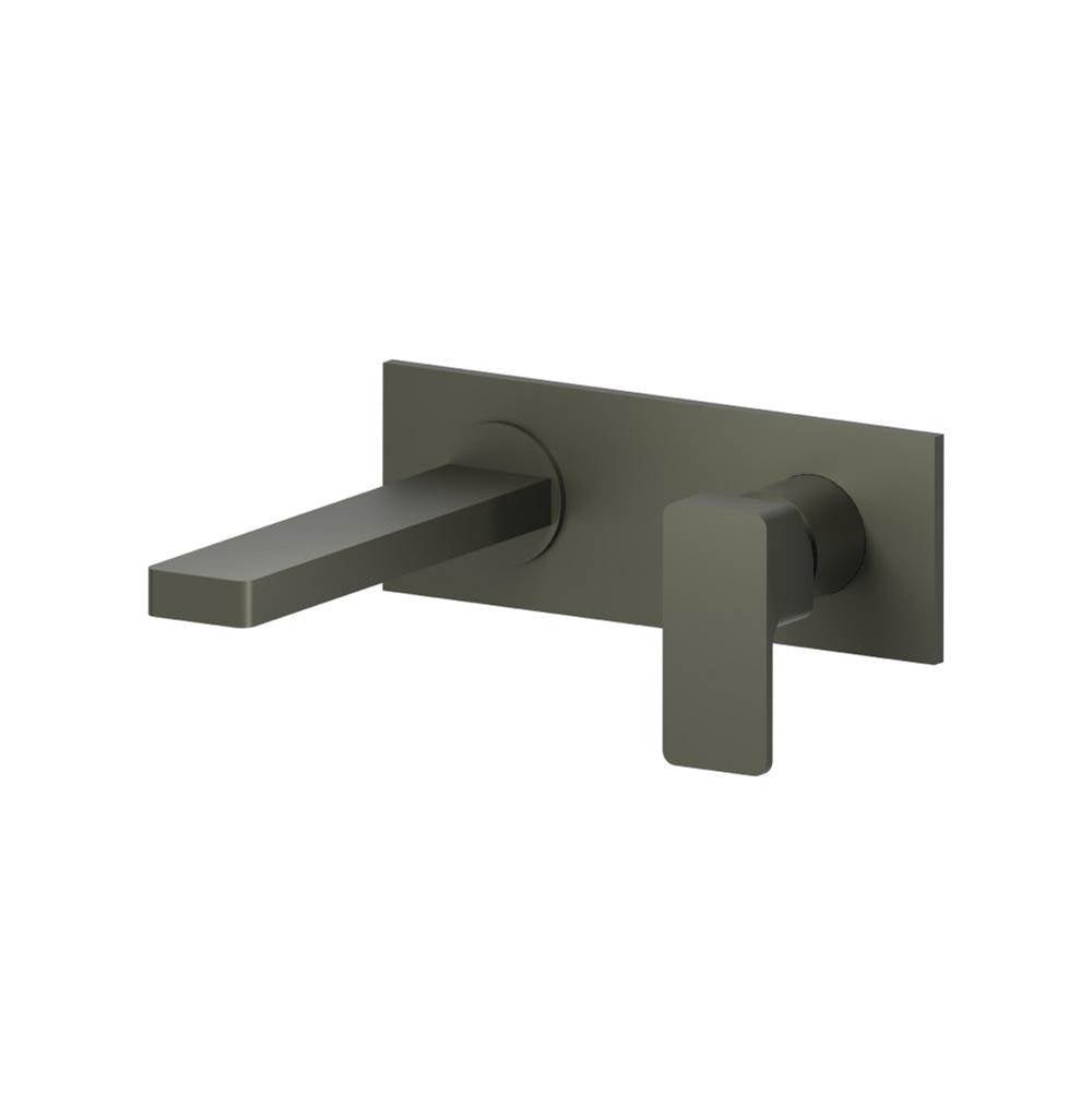 Isenberg By Flusso - Single Handle Wall Mounted Bathroom Faucet - Gun Metal Grey