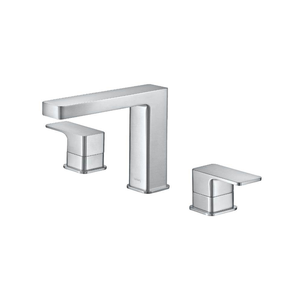 Isenberg By Flusso - Three Hole 8'' Widespread Two Handle Bathroom Faucet - Gloss White