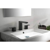 Three Hole 8'' Widespread Two Handle Bathroom Faucet
