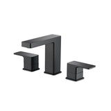Isenberg By Flusso - Three Hole 8'' Widespread Two Handle Bathroom Faucet - Matte Black