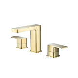 Isenberg By Flusso - Three Hole 8'' Widespread Two Handle Bathroom Faucet - Satin Brass PVD