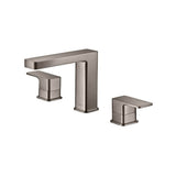 Isenberg By Flusso - Three Hole 8'' Widespread Two Handle Bathroom Faucet - Steel Grey