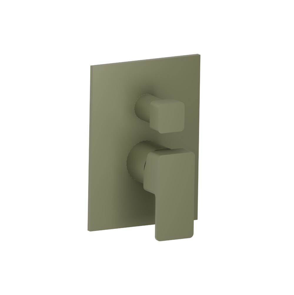 Isenberg By Flusso - Tub / Shower Trim With Pressure Balance Valve - 2-Output - Army Green