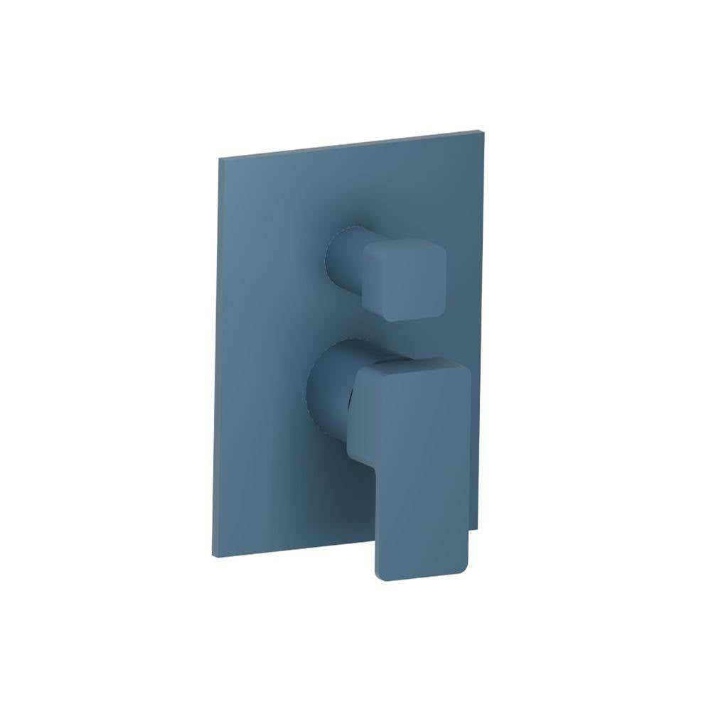 Isenberg By Flusso - Tub / Shower Trim With Pressure Balance Valve - 2-Output - Blue Platinum
