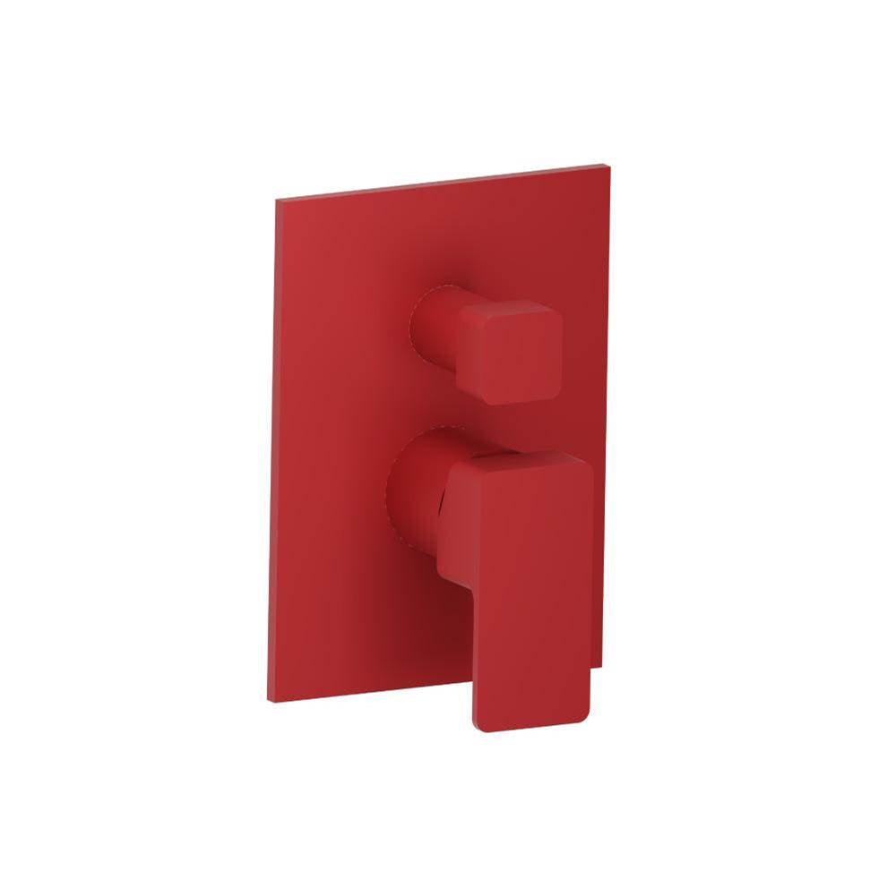 Isenberg By Flusso - Tub / Shower Trim With Pressure Balance Valve - 2-Output - Deep Red