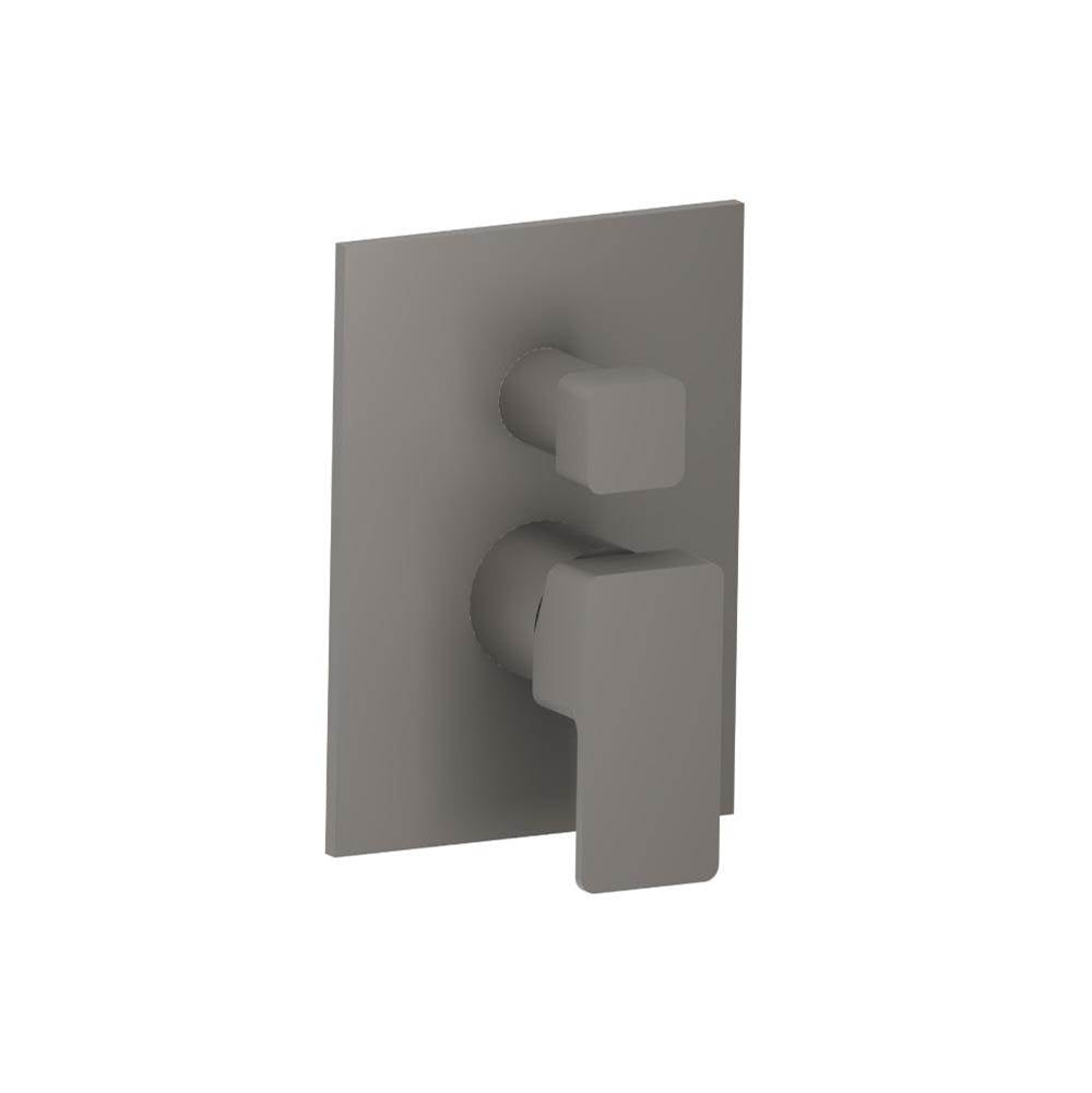 Isenberg By Flusso - Tub / Shower Trim With Pressure Balance Valve - 2-Output - Steel Grey