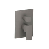 Isenberg By Flusso - Tub / Shower Trim With Pressure Balance Valve - 2-Output - Steel Grey