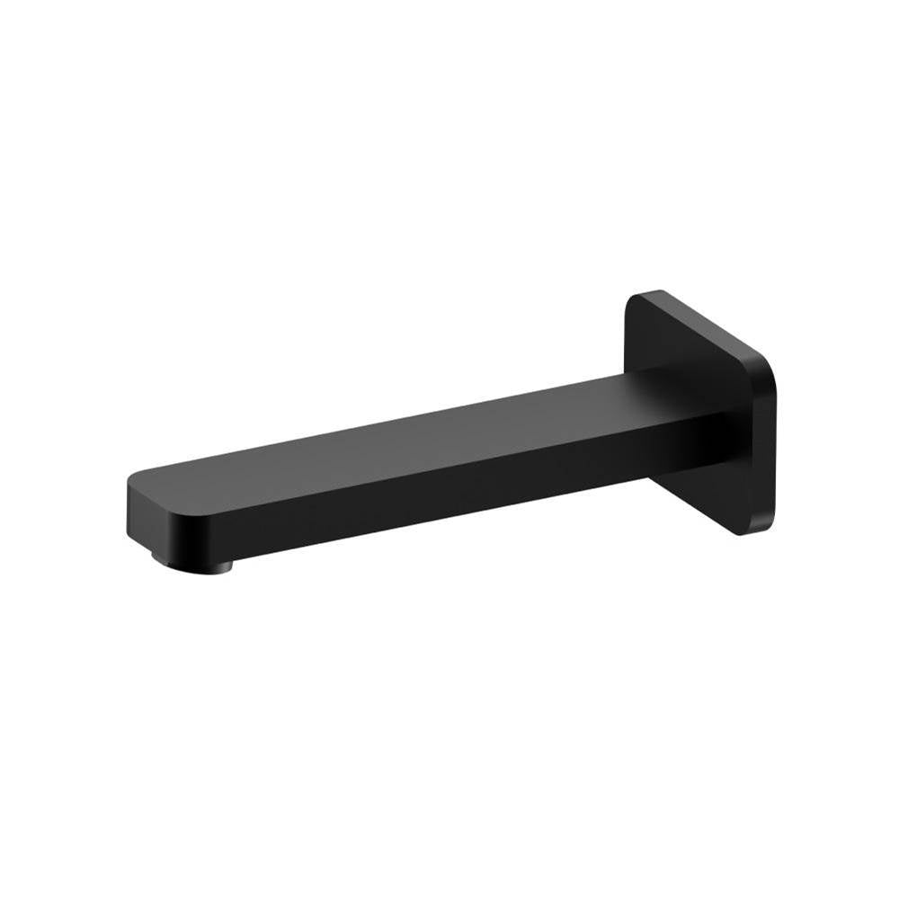 Isenberg By Flusso - Wall Mount Non Diverting Tub Spout - Gloss Black