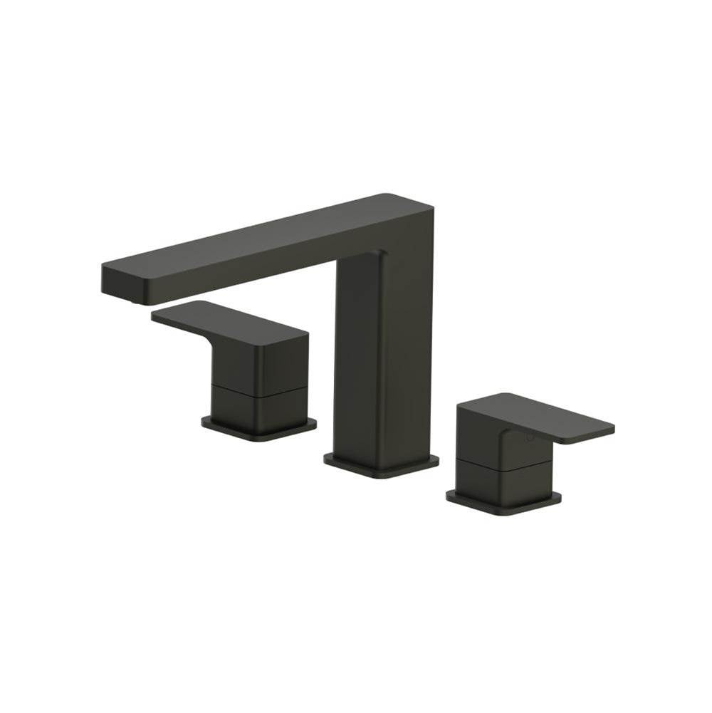 Isenberg By Flusso - 3 Hole Deck Mount Roman Tub Faucet - Dark Green